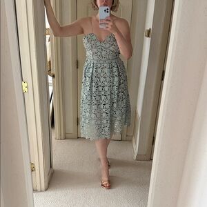Self Portrait Azalea dress in mint green
